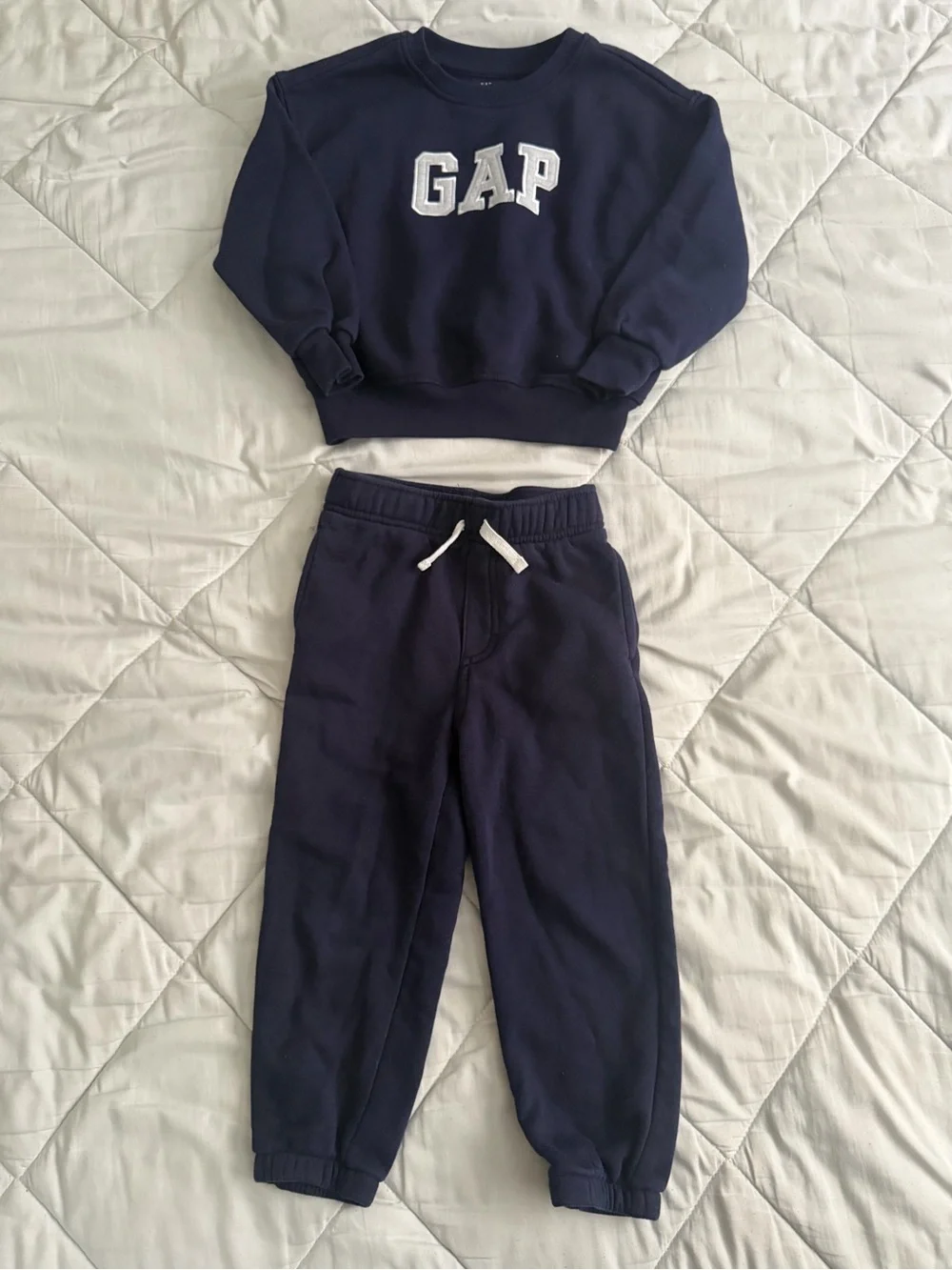 GAP Navy Blue Kids Jogger Sweatpants with Drawstring